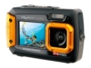 Aquapix W1400 Active Unterwasser-Digitalkamera (14 Megapixel, 6,8 cm (2,7 Zoll) Dual-Display, 4-fach Zoom, Wasserdicht bis 3m) schwarz/orange - 1