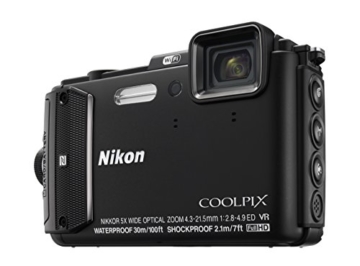 Nikon Coolpix AW130 Digitalkamera (16 Megapixel, 5-fach opt. Zoom, 7,6 cm (3 Zoll) OLED-Display, USB 2.0, bildstabilisiert) schwarz - 5