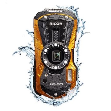 Ricoh Digital Kamera orange unter Wasser